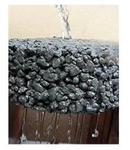 Pervious Concrete Example Allowing Water to Pass Through