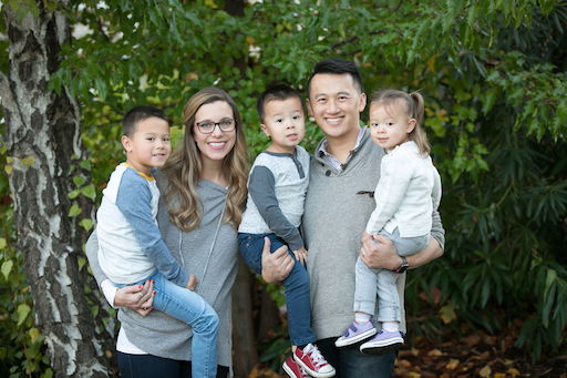 Charles Ho and his family