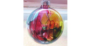 Alcohol Ink Ornaments Image for Alcohol Ink Ornaments