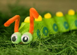 Egg carton caterpillar