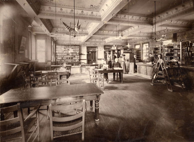 Anderson Library at the Masonic Temple Anderson Library at the Masonic Temple, pre-1905