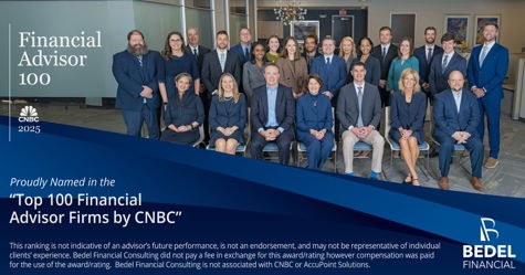 Bedel Financial Consulting Once Again Named to Top 100 Financial Advisory Firms by CNBC Image for Bedel Financial Consulting Once Again Named to Top 100 Financial Advisory Firms by CNBC