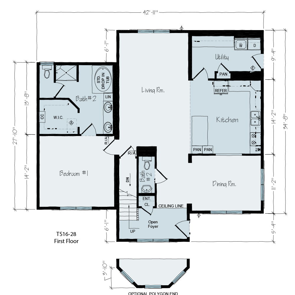 Hyde Park Two Story Floor Plan