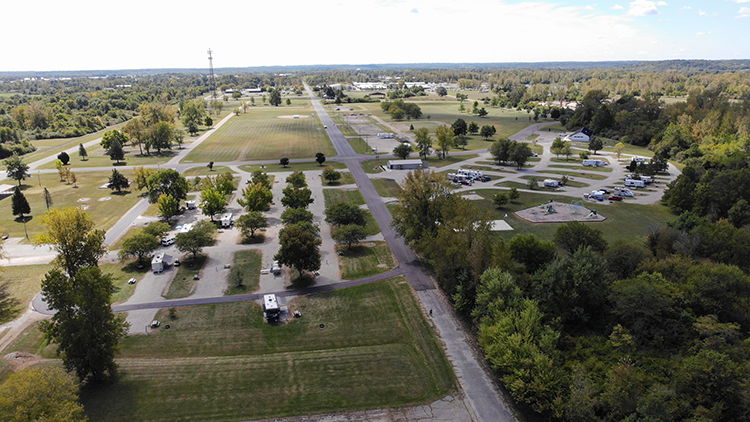 aerial view of Johnson County Park
