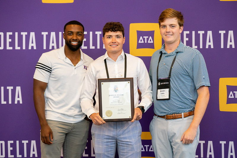 Kappa Iota Chapter accepts the Selzer Award