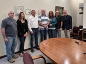 Sen. Goode Congratulates Glas-Col for Half Century Award