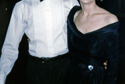 image of Ted and woman after performance of COLE