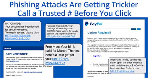 Phishing Attacks Are Getting Trickier - Call Before You Click