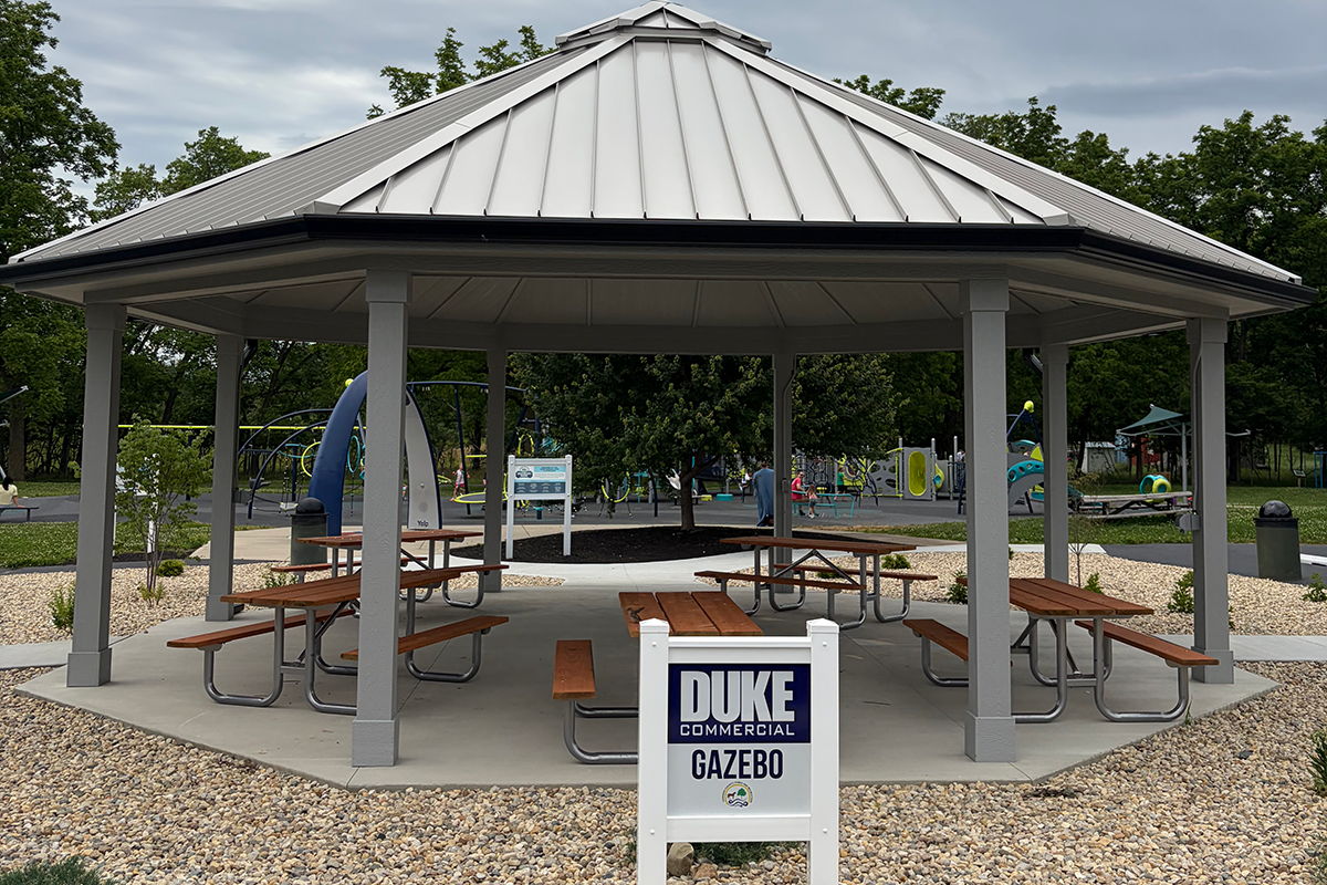 Johnson County Parks and Recreation Gazebo at Independence Park Greenwood Indiana