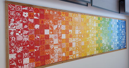 Ceramic Tile Wall at the Clark Pleasant Branch