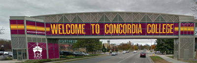 Concordia College Homecoming Walkway Graphics