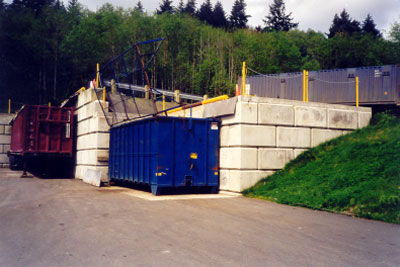 Garbage Transfer Station Utilizing Ultrablock
