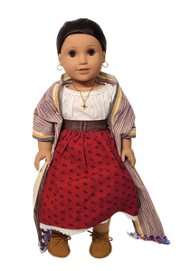 American Girl Doll Josefina American Girl Doll Josefina in white shirt and red skirt