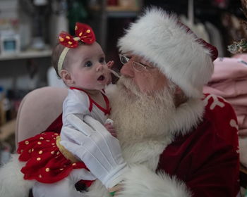 Santa at Miss M's Holiday Open House