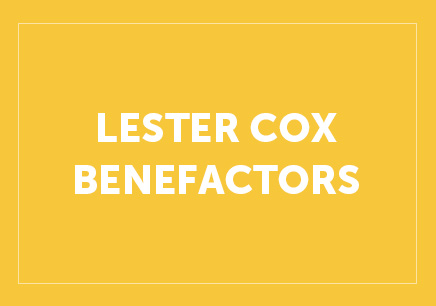 Lester Cox Benefactors Button