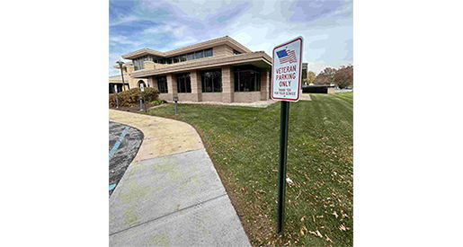 Image for Horizon Bank Reminds Community of  Dedicated Veterans Parking Signs