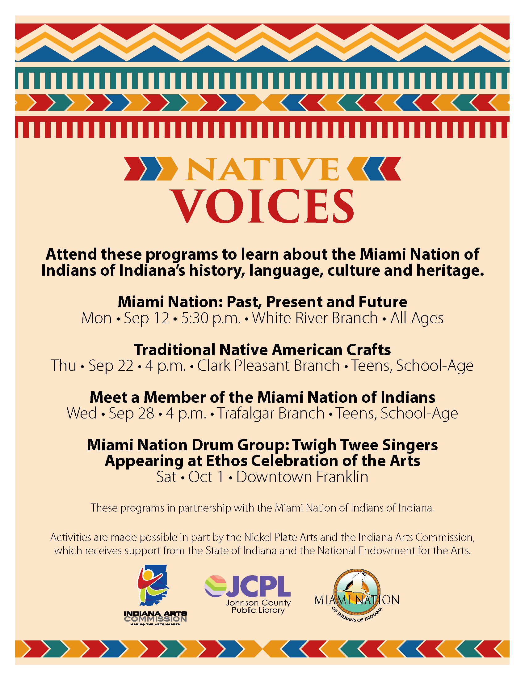 Native Voices programs