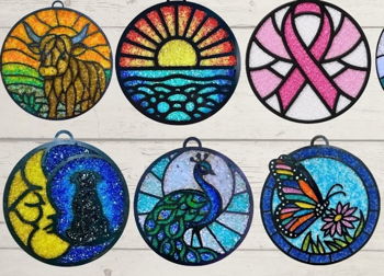 Crushed Glass Suncatcher Class