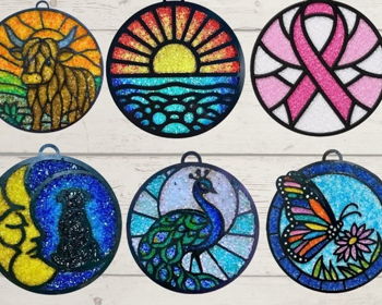 Crushed Glass Suncatcher Class