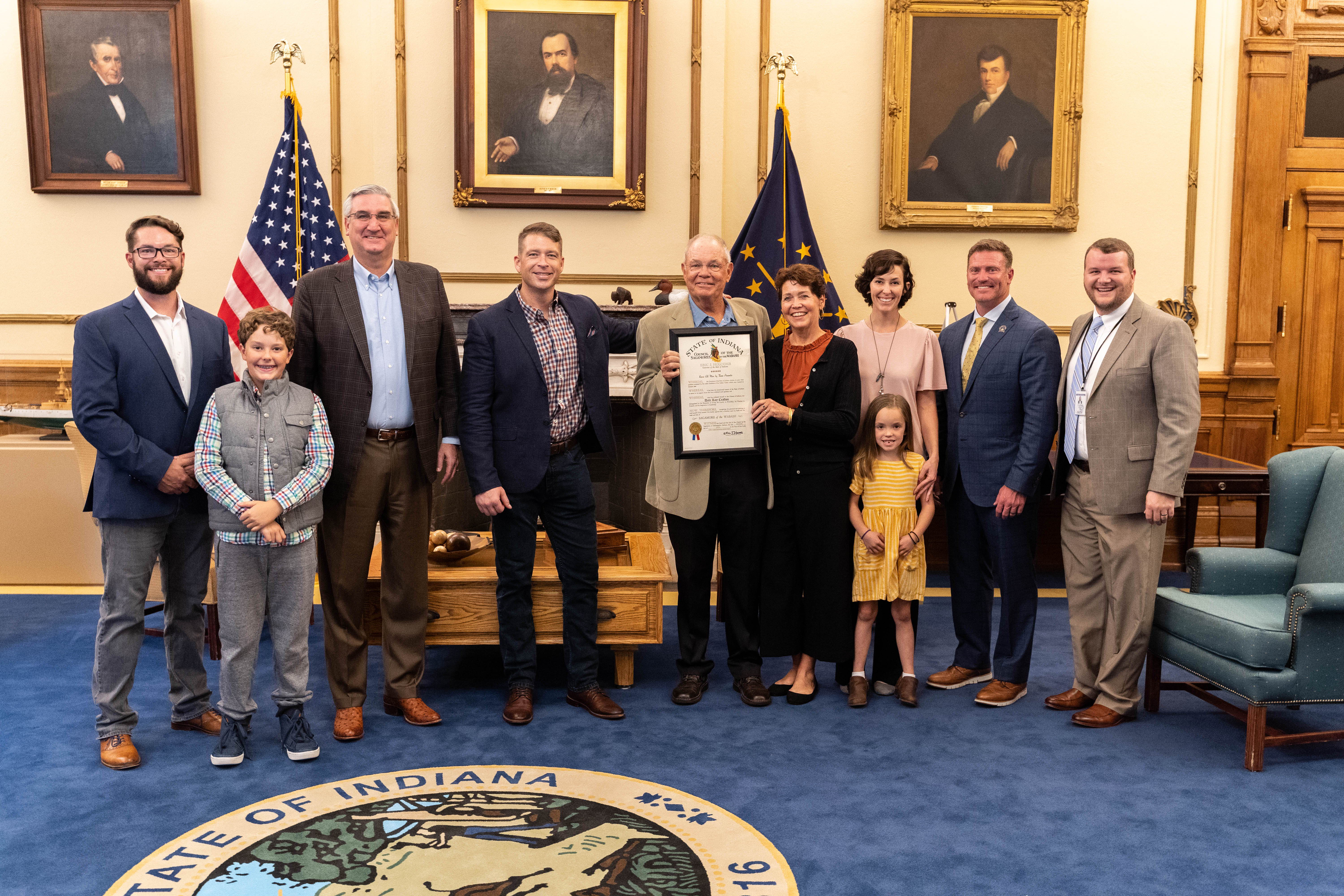 Dale Crafton Receives States Highest Honor