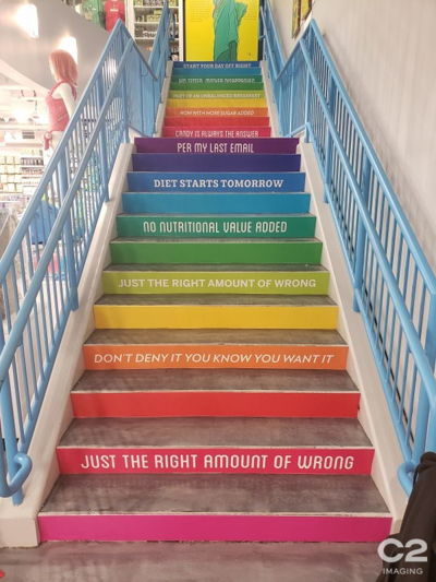 Colorful Stair Graphics