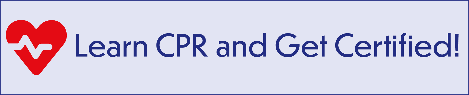 WPH CPR Red heartbeat logo, Learn CPB and get certified!