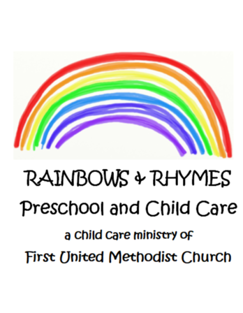 Rainbows and Rhymes preschool and childcare logo