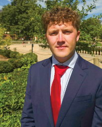 Ethan Schultz on a university campus.