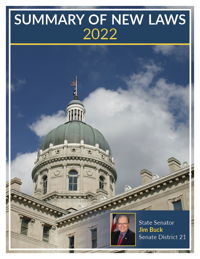 2022 Summary of New Laws - Sen. Buck