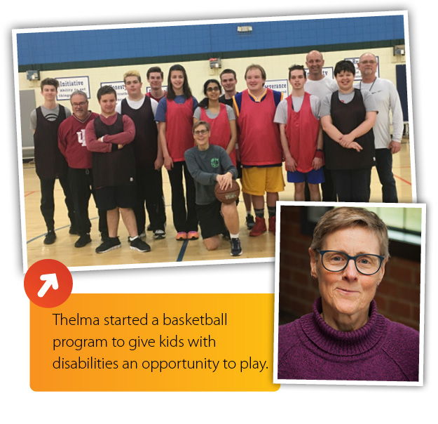 Thelma's basketball program
