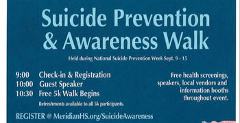Suicide Prevention & Awareness Walk Image for Suicide Prevention & Awareness Walk