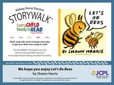 TRB Summer 2026 StoryWalk Let's Be Bees book cover