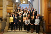 Sen. Alting welcomes college students to witness passage of Senate Bill 74