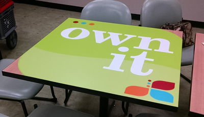 Own It Table Top Graphics