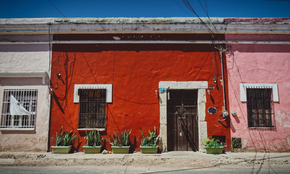 typical style in Merida Yucatan traditional style houses in Merida Yucatan