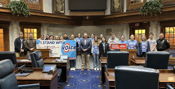 Sen. Schmitt meets with Spencer County Voice Students