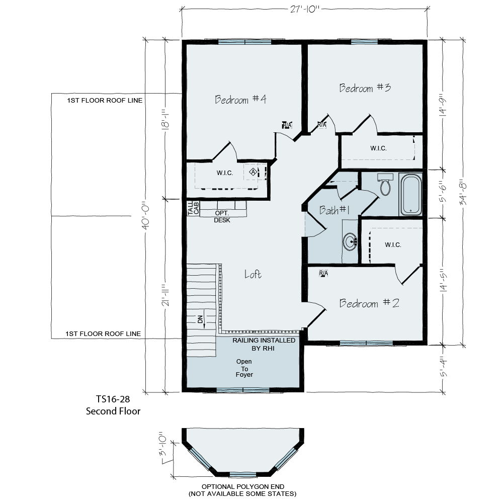Hyde Park Two Story Floor Plan