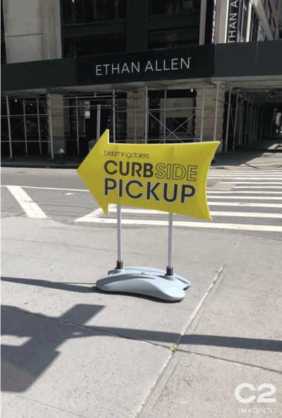 Curbside Pickup Directional Outdoor Signage