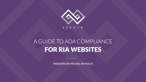 Image for Understanding ADA Compliance for Your RIA Website