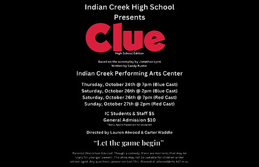 Image for ICHS Drama Department Announces Upcoming Production of Clue – Tickets Now Available