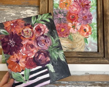 Sip and Paint Mother's Day Flowers