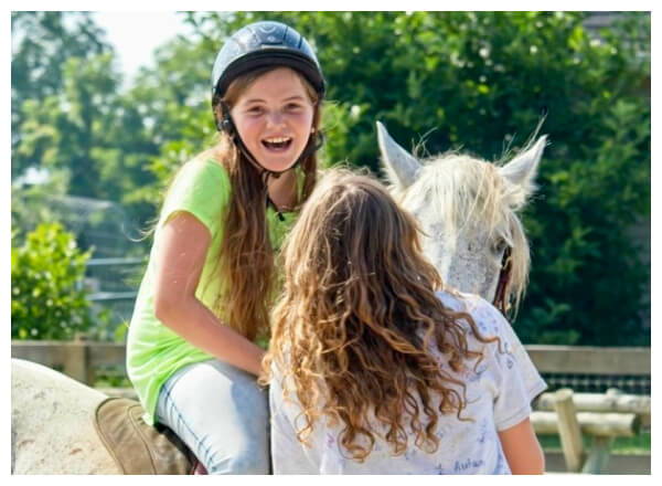 Girl on horseback