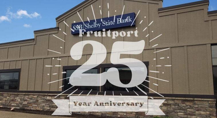 Shelby State Bank 25 years in Fruitport