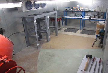 Batch Room Testing Concrete