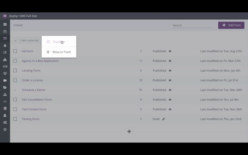Image of a screenshot of Zephyr for a training video about Copying a Page or Other Content