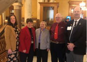 Leising meets local residents at the Statehouse