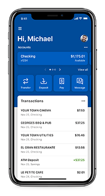 Mobile Banking Upgrade Dashboard Screen