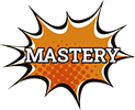 mastery cartoon explosion icon