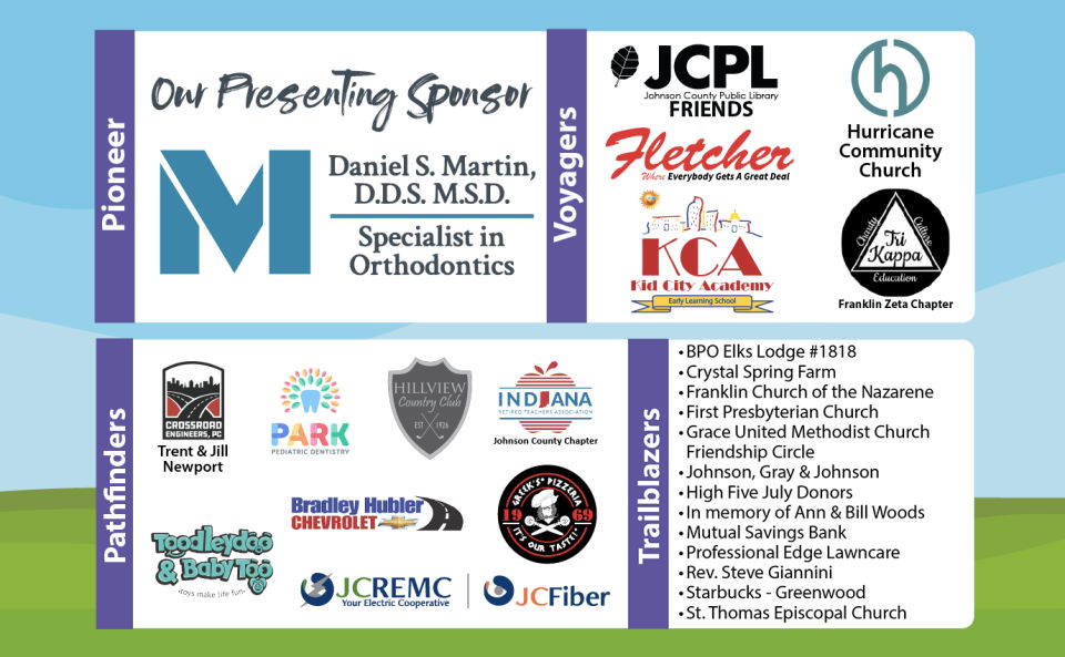 logos and list of Explore Summer 2025 sponsors