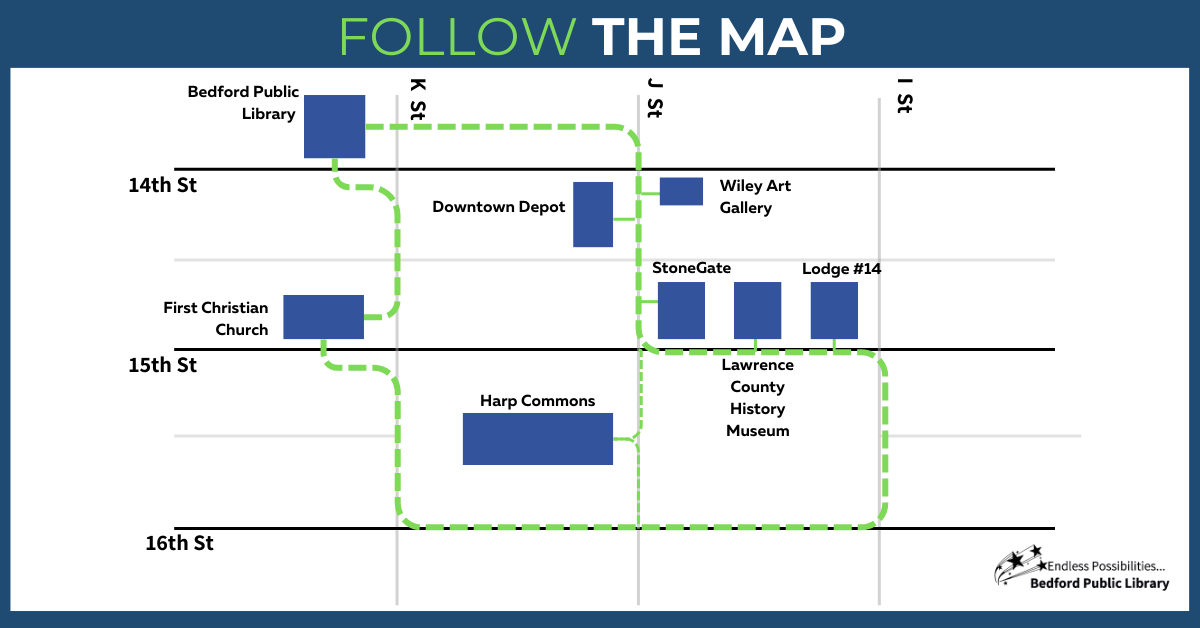 Map showing locations for event participants